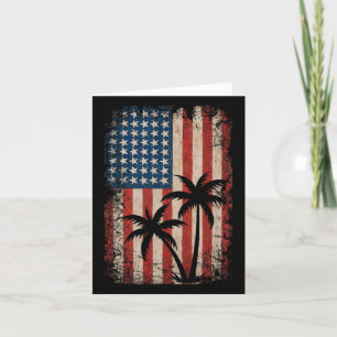 4. Juli Amerikanische Flagge Palmen Usa Amerika P Karte