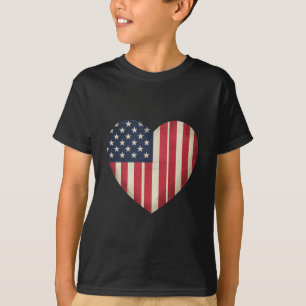 4. Juli Amerikanische Flagge Patriotisch USA Stern T-Shirt