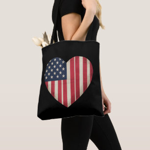 4. Juli Amerikanische Flagge Patriotisch USA Stern Tasche