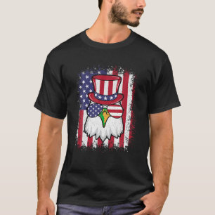 4. Juli Amerikanische Flagge Patriotischer Adler U T-Shirt