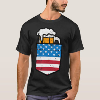 4. Juli Amerikanische Flagge Tasche Lustiger Patri T-Shirt