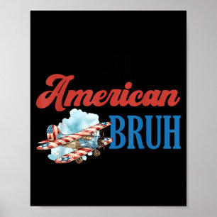 4. Juli Amerikanische Flagge Unabhängigkeitstag Poster