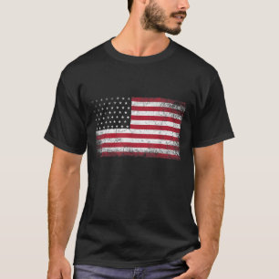 4. Juli Amerikanische Flagge Vintag USA Männer Pa T-Shirt