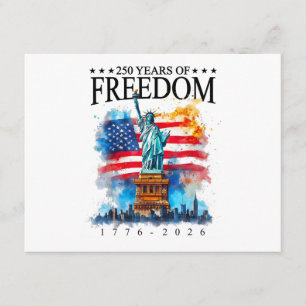 4. Juli Amerikanische Flagge Vintage 250 Jahre 177 Begleitkarte