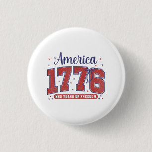 4. Juli Amerikanische Flagge Vintage 250 Jahre 177 Button