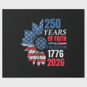 4. Juli Amerikanische Flagge Vintage 250 Jahre 177 Geschenkpapier