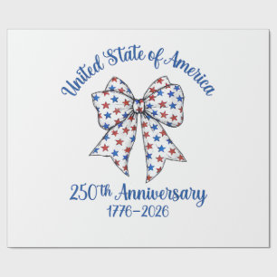 4. Juli Amerikanische Flagge Vintage 250 Jahre 177 Geschenkpapier