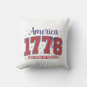 4. Juli Amerikanische Flagge Vintage 250 Jahre 177 Kissen