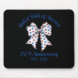 4. Juli Amerikanische Flagge Vintage 250 Jahre 177 Mousepad