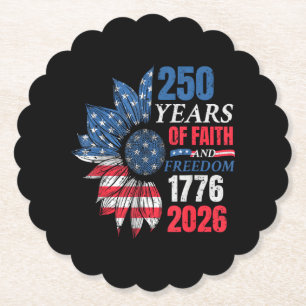 4. Juli Amerikanische Flagge Vintage 250 Jahre 177 Untersetzer