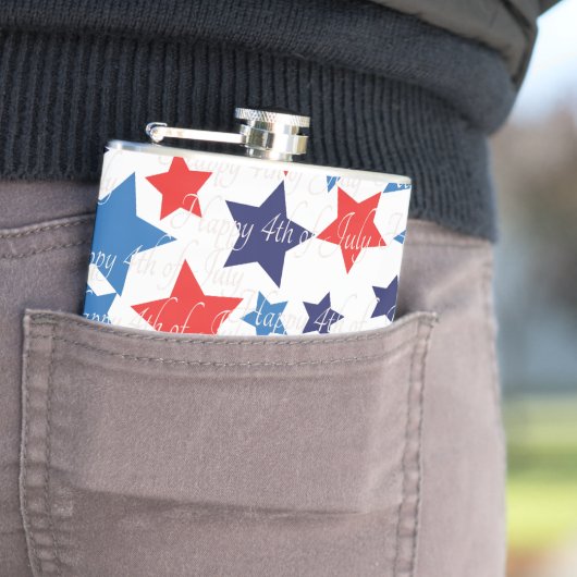 4. Juli/Amerikanische Geschichte Flachmann (Beispiel)