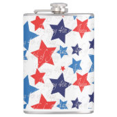 4. Juli/Amerikanische Geschichte Flachmann (Vorderseite)