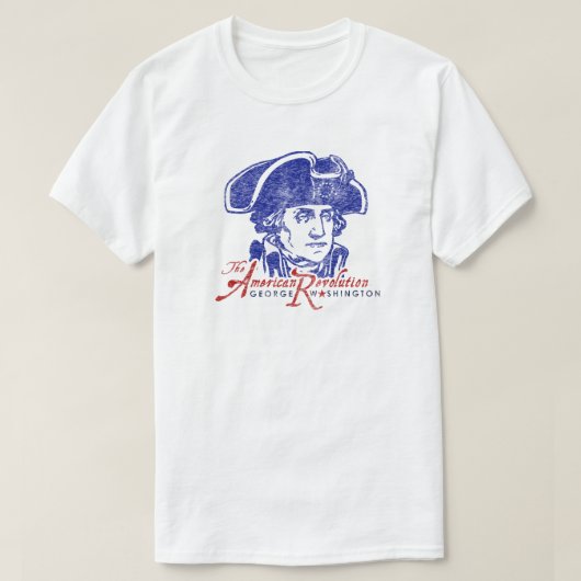 4. Juli amerikanische Revolution George T-Shirt (Design vorne)