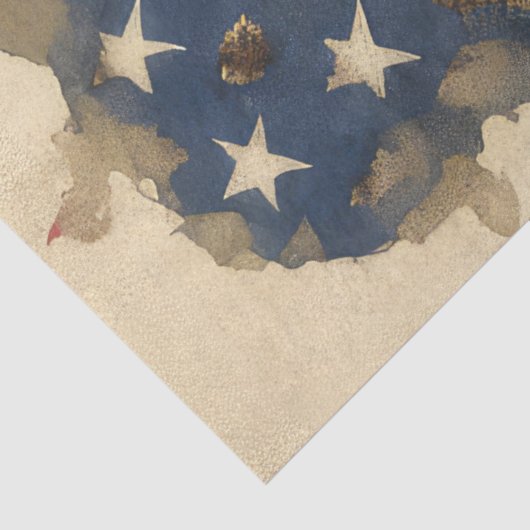 4. Juli Amerikanische Unabhängigkeitsflagge Kameli Seidenpapier (Ausschnitt)