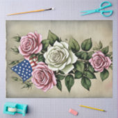 4. Juli Amerikanische Unabhängigkeitsflagge und Ro Seidenpapier (Basteln)