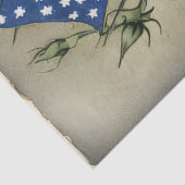 4. Juli Amerikanische Unabhängigkeitsflagge und Ro Seidenpapier (Ausschnitt)