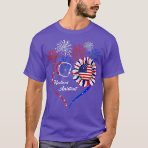 4. Juli Amerikanischer Arzt F T-Shirt
