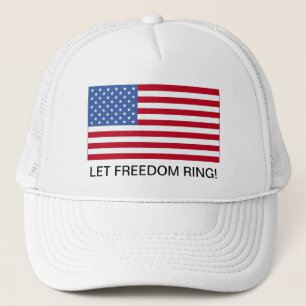 4. Juli Amerikanischer Flagge Freiheit Hut Truckerkappe