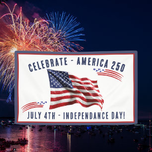 4. Juli Amerikanischer Flaggen Unabhängigkeitstag Banner