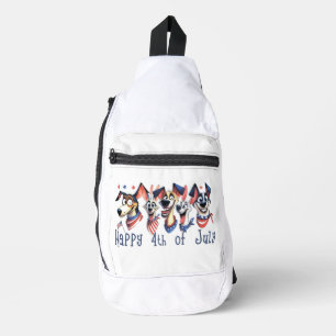 4. Juli. Amerikanischer Unabhängigkeitstag. Funny  Crossbody Bag