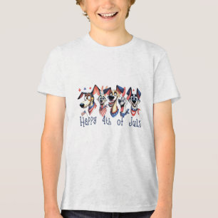 4. Juli. Amerikanischer Unabhängigkeitstag. Funny Tri-Blend Shirt