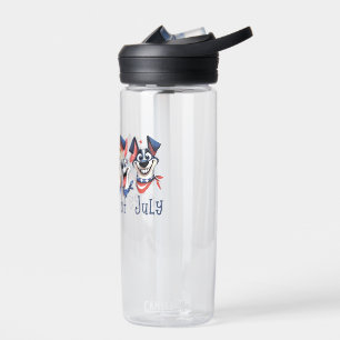 4. Juli. Amerikanischer Unabhängigkeitstag. Funny Trinkflasche