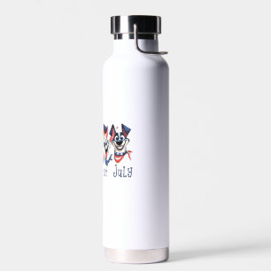 4. Juli. Amerikanischer Unabhängigkeitstag. Funny Trinkflasche