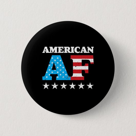 4. Juli Amerikanisches Af USA-Geschenk  Button (Vorderseite)