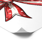 4. Juli Amerikas Coquette Bow Independence Day Poster (Ecke)