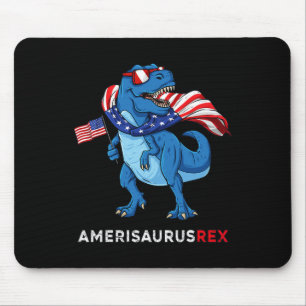 4. Juli Amerisaurus T Rex Dinosaurier Boys Kids T Mousepad