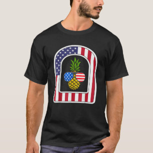 4. Juli Ananas Niedlich Beach Aloha unabhängig T-Shirt