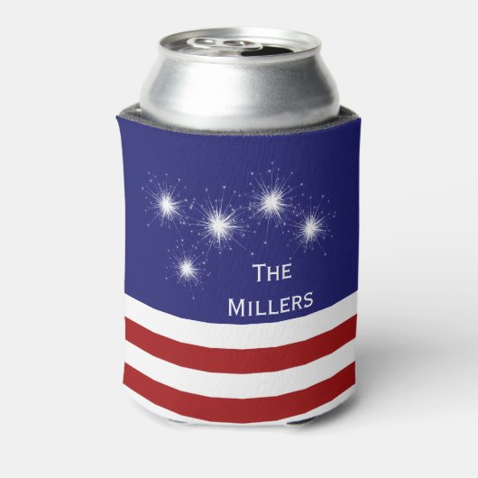4. Juli Anpassbare Abkühlung mit Fireworks Dosenkühler (Kanne Rückseite)