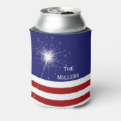 4. Juli Anpassbare Kegelkühler mit Sparkler Dosenkühler (Kanne Rückseite)