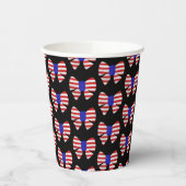 4. Juli Apparel America Flag Patriotic Band Pappbecher (Links)