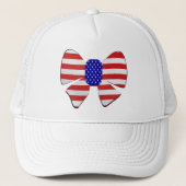 4. Juli Apparel America Flag Patriotic Band Truckerkappe (Vorderseite)