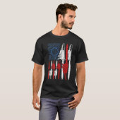 4. Juli Arboris Men Tree Climber Vater Chainsaw T-Shirt (Vorne ganz)