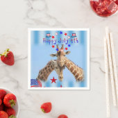 4. Juli Artikel Napkins Giraffe Serviette (Beispiel)
