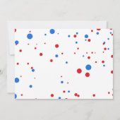 4. Juli Baby Boy 1. Geburtstag Einladung (Rückseite)