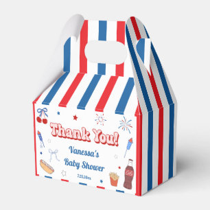4. Juli Baby Girl Babyparty Dankeschön Geschenkschachtel