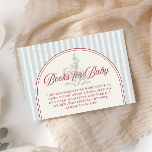 4. Juli Baby Shower Bücher für Baby Begleitkarte