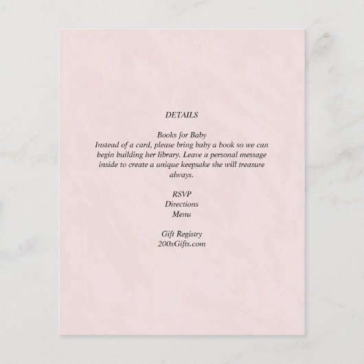 4. Juli BABY SHOWER INVITE Firecracker Giraffe (Rückseite)