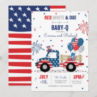 4. Juli Babydusche Baby-Q Babydusche Juli GRILLEN