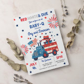 4. Juli Babydusche Baby-Q Babydusche Juli GRILLEN Einladung