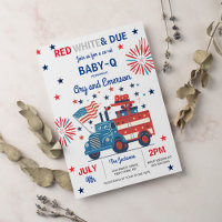 4. Juli Babydusche Baby-Q Babydusche Juli GRILLEN 