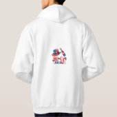 4. Juli Balloons American Flag Patriotic Hat Hoodie (Rückseite)