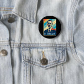 4. Juli Barack Obama Präsident Retro Patriotic Button (Beispiel)