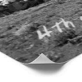 4. Juli Baseball Game Poster (Ecke)