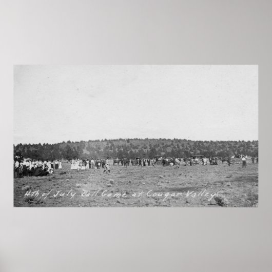 4. Juli Baseball Game Poster (Vorne)