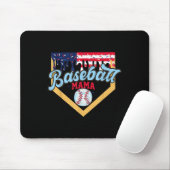 4. Juli Baseball Mama Eis Drip Baseball Mama Mousepad (Mit Mouse)