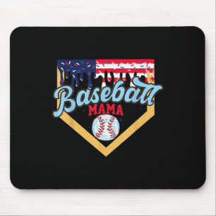 4. Juli Baseball Mama Eis Drip Baseball Mama Mousepad